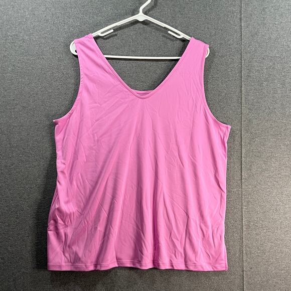 Cuddl Duds Shirt Women Jade Infused Two-Way Sweet Pea Pink, Large Tank Top - Picture 1 of 8